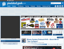 Tablet Screenshot of pixelatedgeek.com